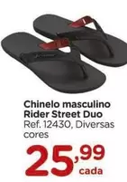 Oferta de Rider - Chinelo Masculino  Street Duo por R$25,99 em Carrefour