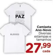 Oferta de Camiseta por R$27,99 em Carrefour