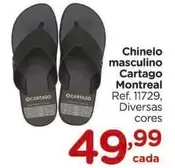 Oferta de Cartago - Chinelo Masculino por R$49,99 em Carrefour