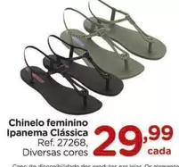 Oferta de Ipanema - Chinelo Feminino  Clássica por R$29,99 em Carrefour