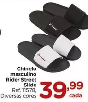 Oferta de Rider - Chinelo Masculino Street Slide por R$39,99 em Carrefour