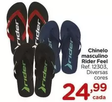 Oferta de Rider - Chinelo Masculino por R$24,99 em Carrefour