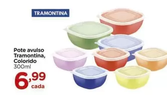 Oferta de Tramontina - Pote Avulso , Colorido por R$6,99 em Carrefour