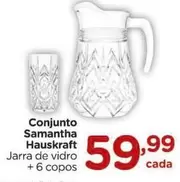 Oferta de Hauskraft - Conjunto Samantha por R$59,99 em Carrefour