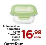 Oferta de Carrefour - Pote De Vidro Hermético Color Home por R$16,99 em Carrefour