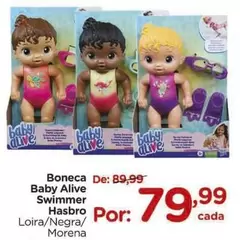 Oferta de Baby - Boneca Baby Alive Swimmer por R$79,99 em Carrefour