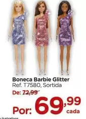 Oferta de Boneca Barbie Glitter por R$69,99 em Carrefour