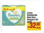 Oferta de Pampers - Lenço Umedecido Aloe Vera por R$32,9 em Max Atacadista