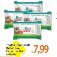 Oferta de Meu Bebê - Toalha Umedecida Love por R$7,99 em Atacadão