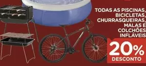 Oferta de AS - Todas As Piscinas Bicicletas, Churrasqueiras, Malas E Colchões Infláveis em Carrefour