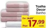 Oferta de Decor - Toalha por R$17,99 em Carrefour