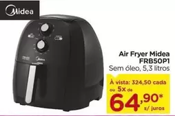 Oferta de Midea - Air Fryer FRB50P 1 por R$64,9 em Carrefour