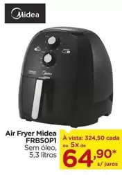 Oferta de Midea - Air Fryer FRB50P 1 por R$64,9 em Carrefour