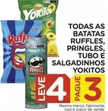 Oferta de Pringles - Todas As Batatas Ruffles, , Tubo E Salgadinhos em Carrefour