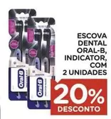 Oferta de Oral-B - Escova Dental, Indicator, Com 2 Unidades em Carrefour