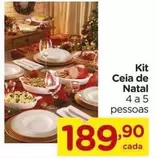 Oferta de De   - Kit Ceia De Natal por R$189,9 em Carrefour