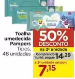 Oferta de Pampers - Toalha Umedecida por R$14,29 em Carrefour