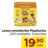 Oferta de Piquitucho - Lenço Umedecido por R$19,9 em Carrefour