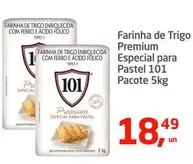 Oferta de 101 - Farinha De Trigo Premium Especial Para Pastel por R$18,49 em Tenda Atacado