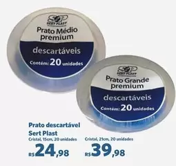 Oferta de Premium - Prato Descartável Plat por R$24,98 em Sam's Club