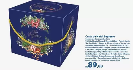 Oferta de Supreme - Cesta De Natal Supreme por R$89,88 em Sam's Club