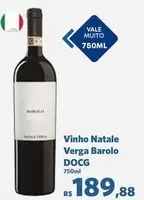 Oferta de Vale - Vinho Natale Verga Barolo DOCG por R$189,88 em Sam's Club