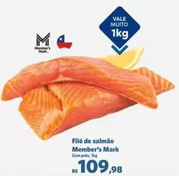 Oferta de Member's Mark - Filé De Salmão por R$109,98 em Sam's Club