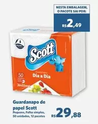 Oferta de Scott - Guardanapo De Papel por R$29,88 em Sam's Club