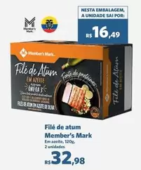 Oferta de Member's Mark - Filé De Atum por R$32,98 em Sam's Club