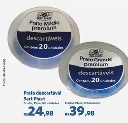 Oferta de Premium - Prato Descartável por R$24,98 em Sam's Club