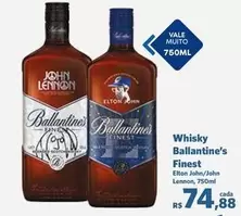 Oferta de Ballantine´s - Whisky Finest por R$74,88 em Sam's Club