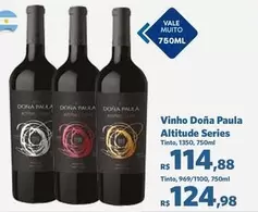 Oferta de Vale - Vinho Dona Paula Altitude Series por R$114,88 em Sam's Club