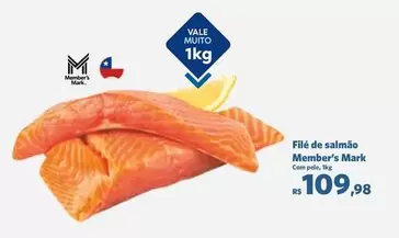 Oferta de Vale - Filé De Salmão por R$109,98 em Sam's Club