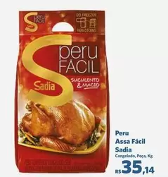 Oferta de Sadia - Peru Assa Fácil por R$35,14 em Sam's Club