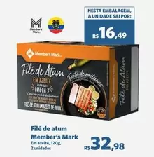 Oferta de Member's Mark - Filé De Atum por R$32,98 em Sam's Club