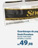 Oferta de Snob - Guardanapo De Pape Premium por R$49,98 em Sam's Club