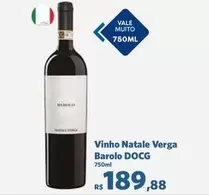 Oferta de Vale - Vinho Natale Verga Barolo DOCG por R$189,88 em Sam's Club