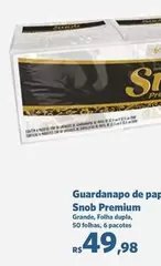 Oferta de Snob - Guardanapo De Pape Premium por R$49,98 em Sam's Club