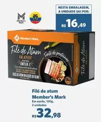 Oferta de Member's Mark - Filé De Atum por R$32,98 em Sam's Club