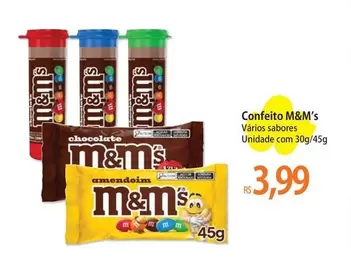 Oferta de M&M's - Confeito por R$3,99 em Atacadão