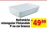 Oferta de Rs - Refratário Retangular Pna Cor Branca por R$49,99 em Mercado Extra