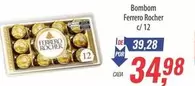 Oferta de Ferrero Rocher - Bombom por R$34,98 em Supermercados BH