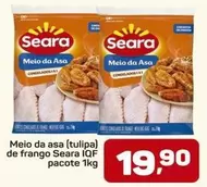 Oferta de Seara - Meio Da Asa (tulpa) De Frango IQF Pacote por R$19,9 em Supermercados ABC