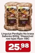 Oferta de Perdigão - Linguiça Na Brasa Sabores 600g por R$25,98 em Supermercados ABC