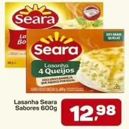 Oferta de Seara - Lasanha por R$12,98 em Supermercados ABC