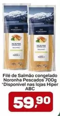 Oferta de De   - Filé De Salmão Congelado Norona Pescados 700g por R$59,9 em Supermercados ABC