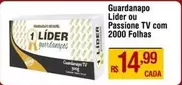 Oferta de Lider - Guardanapo Passione Tv por R$14,99 em Max Atacadista