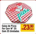 Oferta de De   - Caixa De Pizza Fer Corr N° 25 Com 25 Unidades por R$23,9 em Max Atacadista