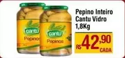 Oferta de Cantu - Pepino Inteiro Vidro por R$42,9 em Max Atacadista