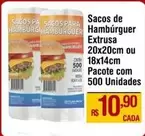 Oferta de De   - Sacos De Hambúrguer por R$10,9 em Max Atacadista